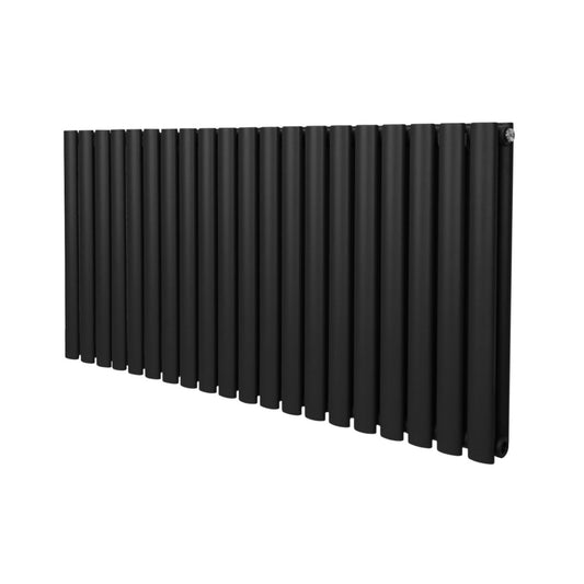 Oval Column Radiator 600mm x 1200mm Black