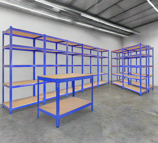 Garage Racking - Junk Eater Bundle - Boltless 5 Tier Garage Shelves