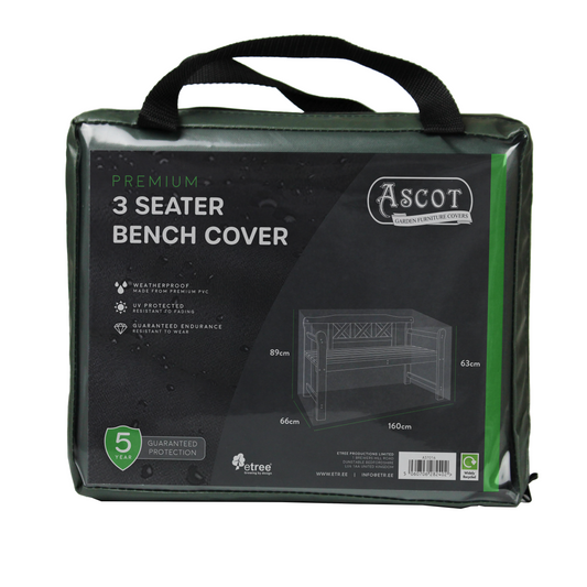 Premium 1.5m(5ft) 3 Seater Bench Cover - 160 X66 X 63/89 (H) cm-0