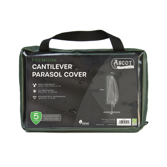 Premium Cantilever Parasol Cover - 83 (W) X 240 (H) cm-0