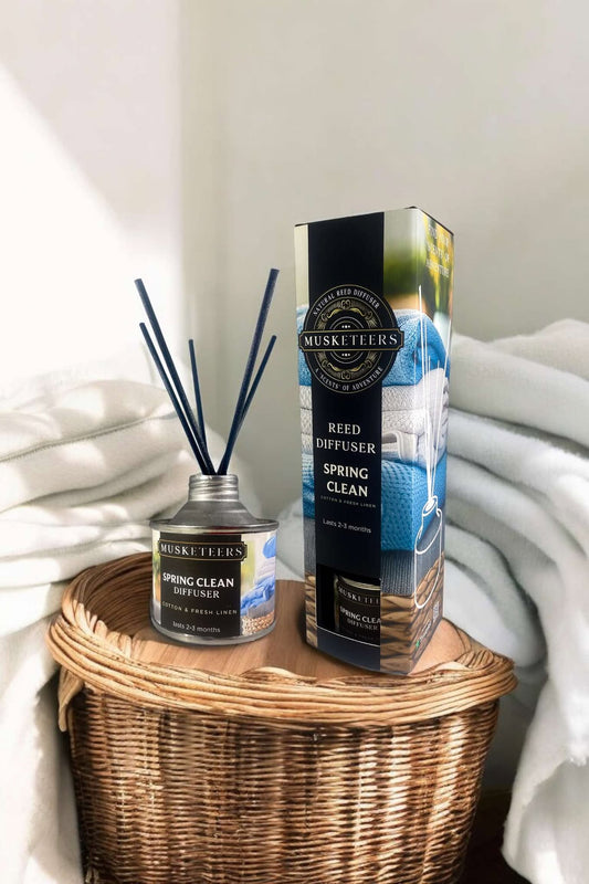 Spring Clean - Cotton and Fresh Linen Scented Reed Diffuser-0