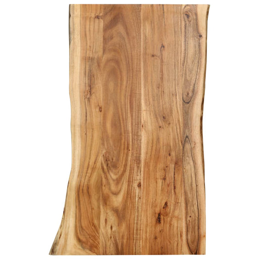 Table Top Solid Acacia Wood 100x 50-60 x2.5 cm