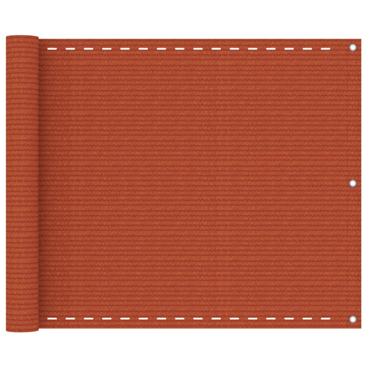 Balcony Screen Orange 75x300 cm HDPE