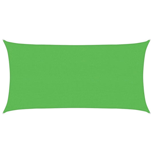 Sunshade Sail 160 g/m² Rectangular Light Green 2.5x5 m HDPE