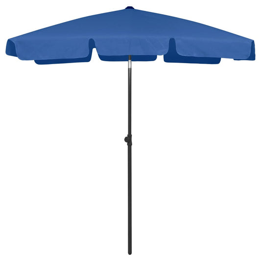 Beach Parasol Azure Blue 180x120 cm