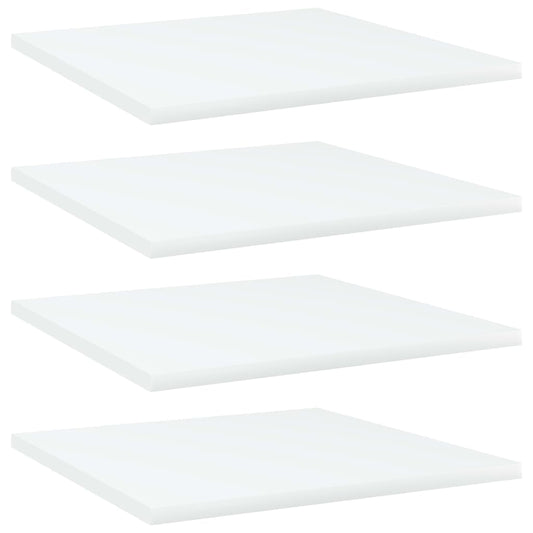 Bookshelf Boards 4 pcs White 40x40x1.5 cm Engineered Wood