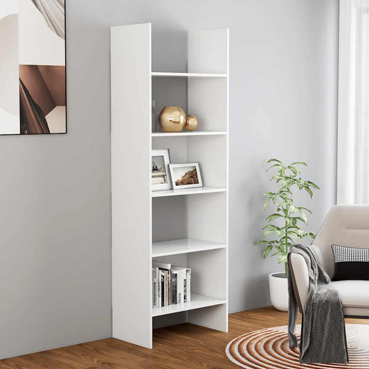 Book Cabinet White 60x35x180 cm Engineered Wood