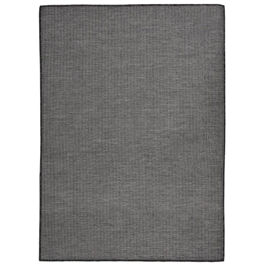 Outdoor Flatweave Rug 200x280 cm Grey
