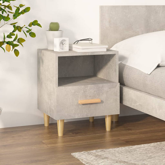 Bedside Cabinet Concrete Grey 40x35x47 cm