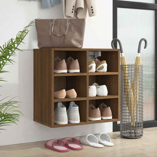 Shoe Cabinet Brown Oak 52.5x30x50 cm