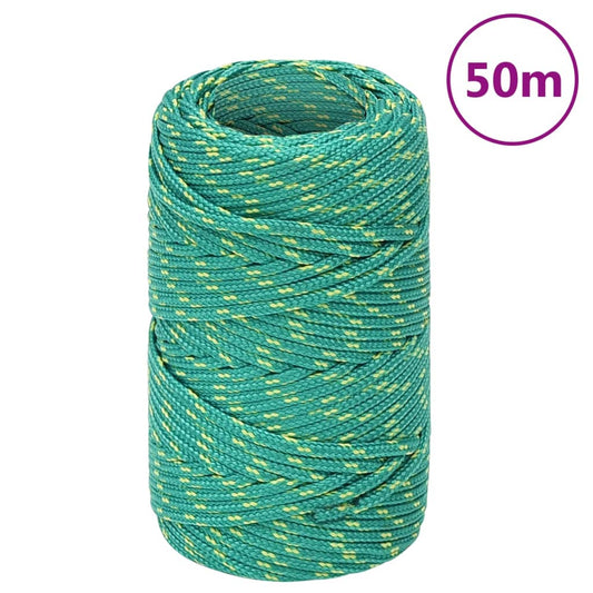 Boat Rope Green 2 mm 50 m Polypropylene
