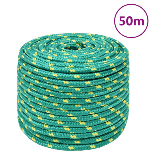 Boat Rope Green 12 mm 50 m Polypropylene