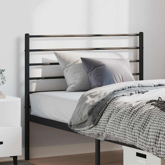 Metal Headboard Black 100 cm
