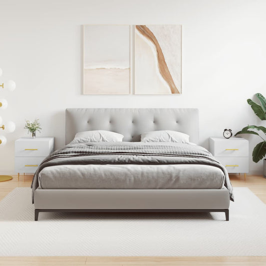 Bedside Cabinets 2 pcs White 40x35x47.5 cm Engineered Wood