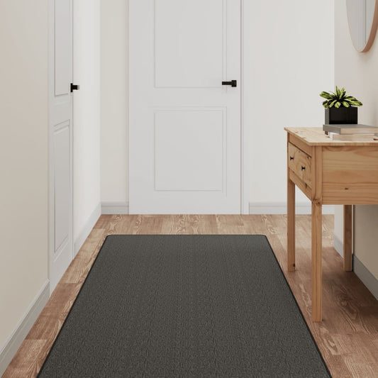 Carpet Runner Sisal Look Anthracite 80x400 cm