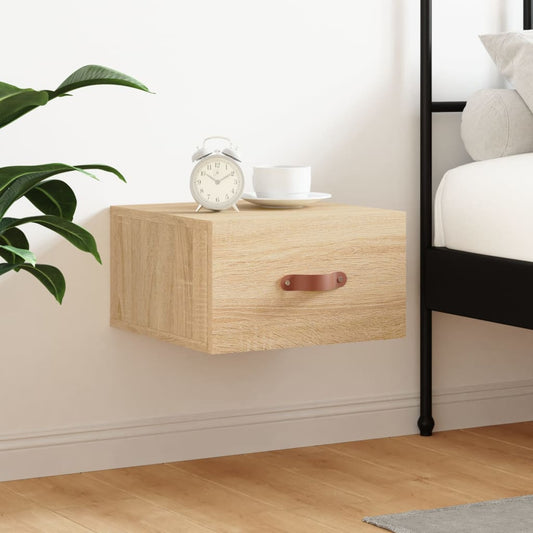 Wall-mounted Bedside Cabinet Sonoma Oak 35x35x20 cm