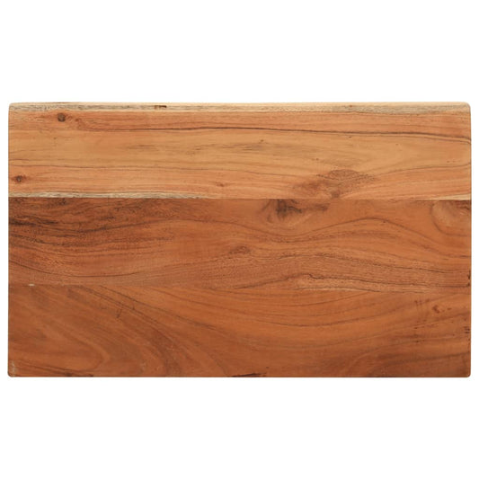 Table Top 50x30x3.8 cm Rectangular Solid Wood Acacia