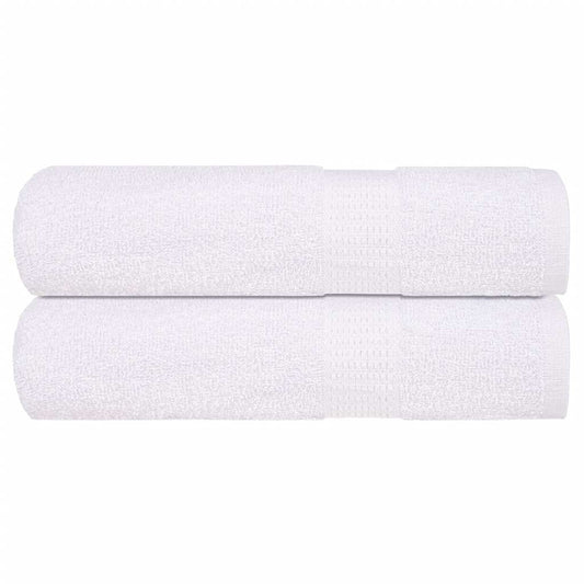 Bath Towels 2 pcs White 100x150 cm 360 gsm 100% Cotton