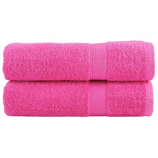 Premium Hand Towels SOLUND 2 pcs Pink 50x100 cm 600 gsm