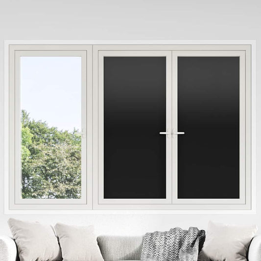 Window Films 3 pcs Static Frosted Black PVC