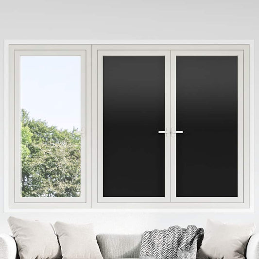 Window Films 3 pcs Static Frosted Black PVC