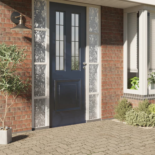 Window Films 2 pcs Frosted Flower Pattern PVC