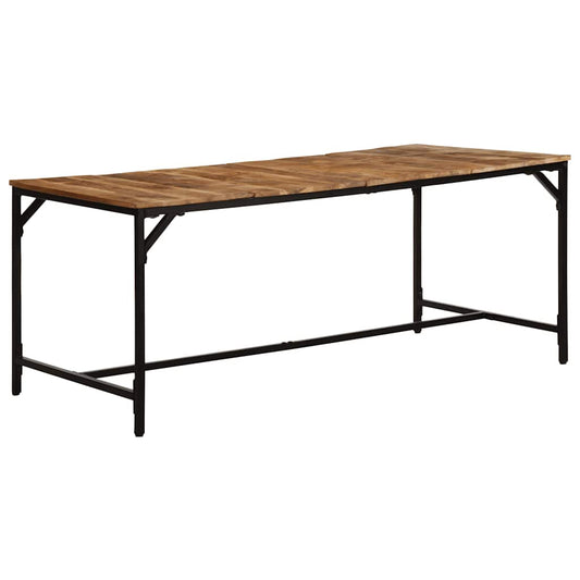 Dining Table 180x90x75 cm Solid Wood Rough Mango