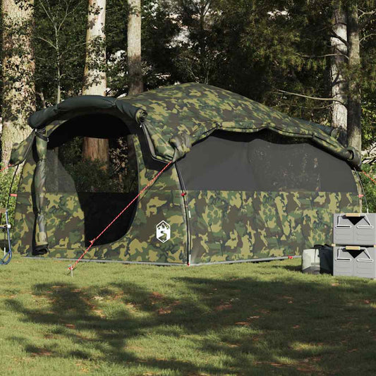 Family Tent Tunnel 6-Person Camouflage Waterproof