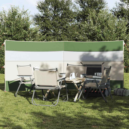 Camping Windbreak Green 340x130 cm Waterproof