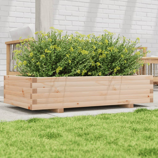 Garden Planter 110x60x26.5 cm Solid Wood Pine