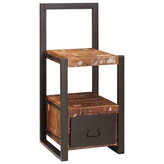 Valet Stand Multicolour 40x40x90 cm Solid Wood Reclaimed