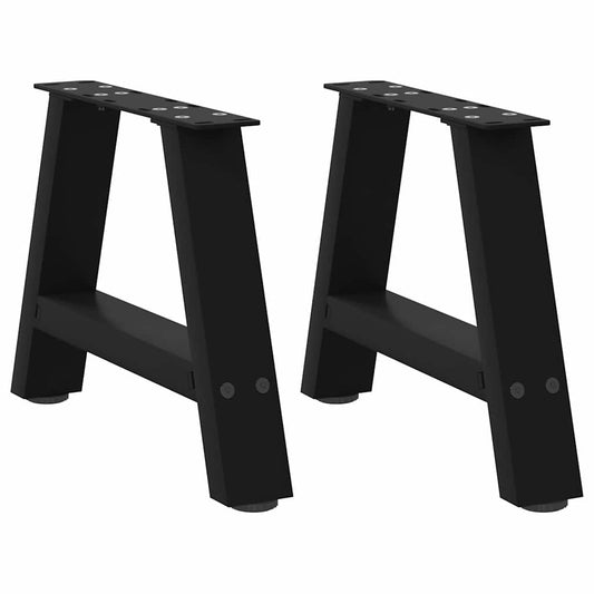 Coffee Table Legs A-Shaped 2 pcs Black 40x 30-31 cm Steel