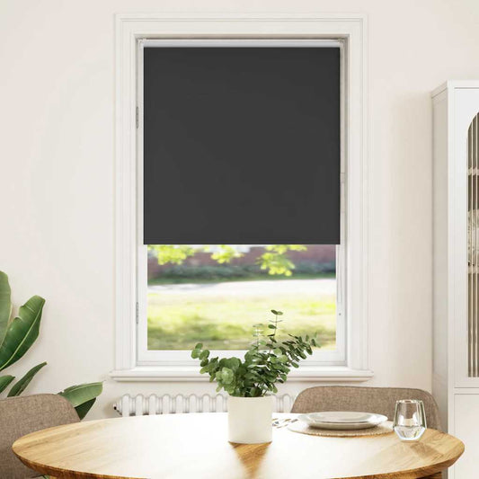 Roller Blind Blackout Black 65x175 cm Fabric Width 60.7 cm Polyester