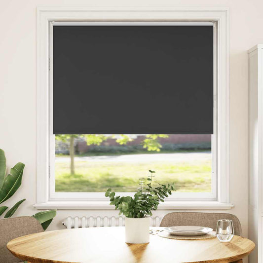 Roller Blind Blackout Black 100x175 cm Fabric Width 95.7 cm Polyester