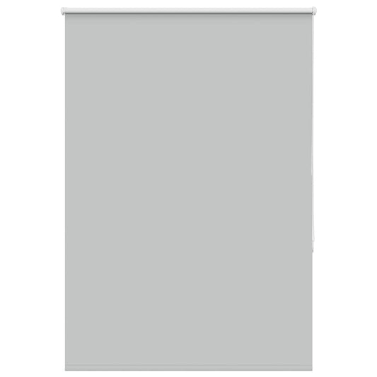 Roller Blind Blackout Light Grey 105x130 cm Fabric Width 100.7 cm Polyester