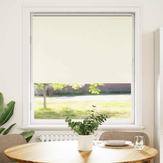Roller Blind Blackout Off White 95x130 cm Fabric Width 90.7 cm Polyester