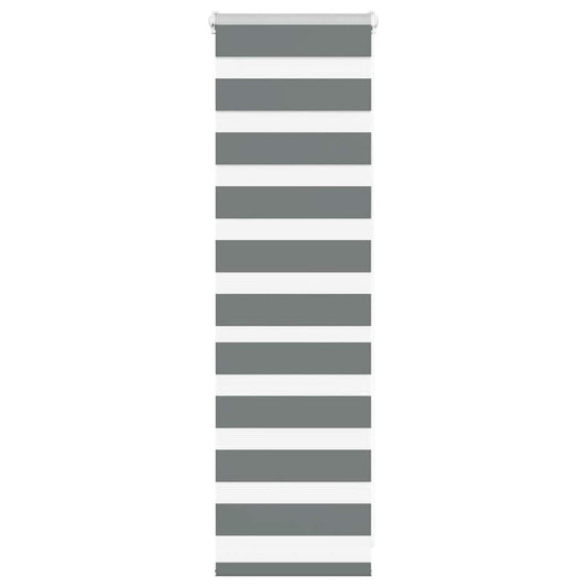 Zebra Blind Dark Grey 50x100 cm Fabric Width 45.9 cm Polyester