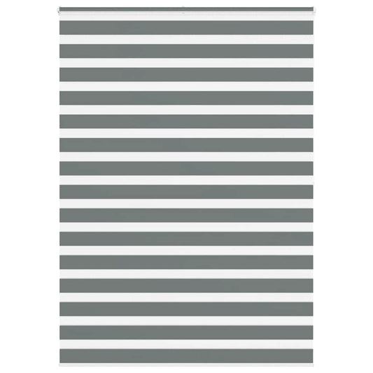 Zebra Blind Dark Grey 155x200 cm Fabric Width 150.9 cm Polyester