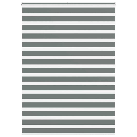 Zebra Blind Dark Grey 165x200 cm Fabric Width 160.9 cm Polyester