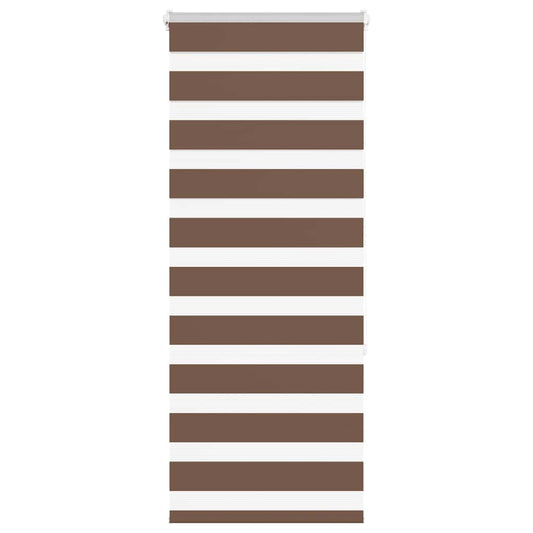 Zebra Blind Brown 60x150 cm Fabric Width 55.9 cm Polyester