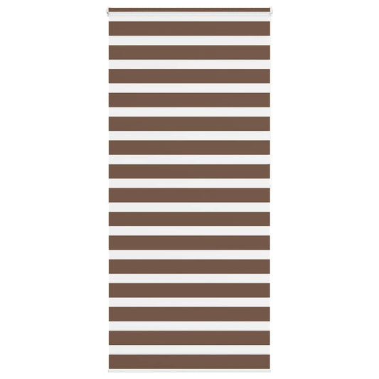 Zebra Blind Brown 115x200 cm Fabric Width 110.9 cm Polyester