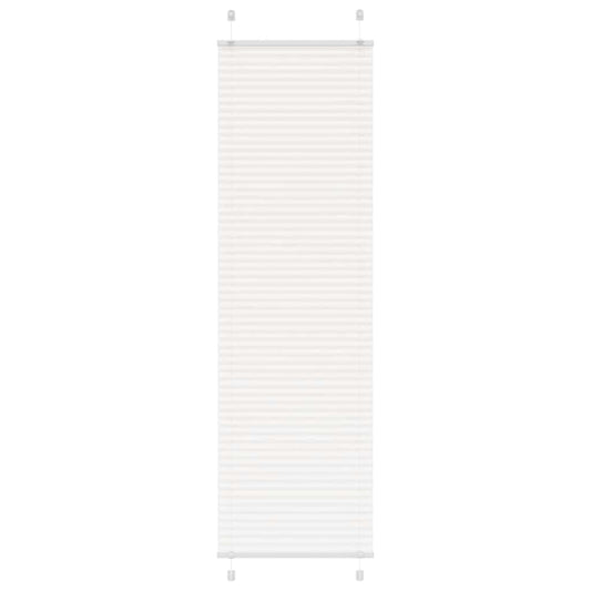 Pleated Blind White 55x200 cm Fabric Width 54.4 cm Polyester