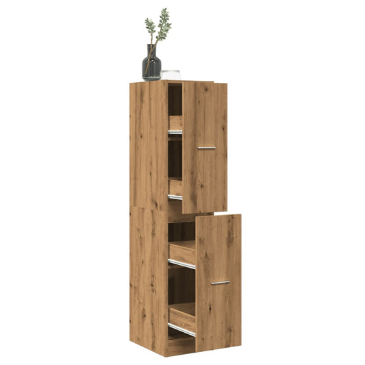 Apothecary Cabinet Artisian Oak 30x41x144.5 cm Engineered Wood