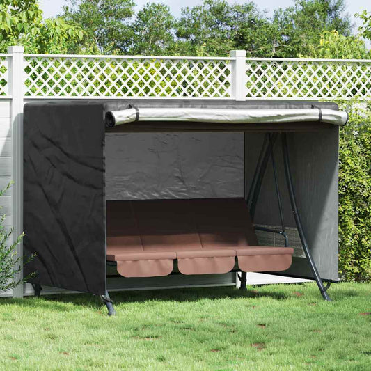 Outdoor Swing Cover Black 220 x 150 x 150 cm 600D Oxford Fabric