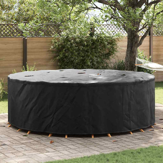 Outdoor Furniture Cover Black 279 x 279 x 105 cm 600D fabric
