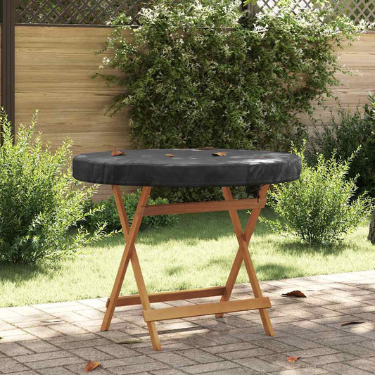 Outdoor Table Cover Black 112 x 112 x 10 cm 600D fabric