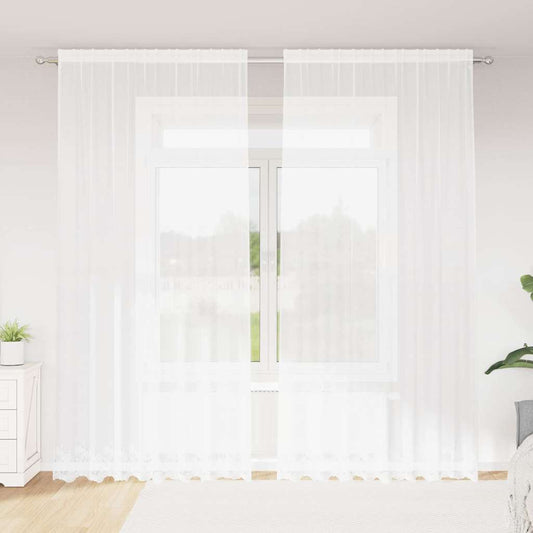 Curtains with Curtains White 200x260cm Polyester