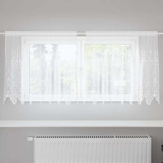 Curtains with Curtains White 200x80cm Polyester