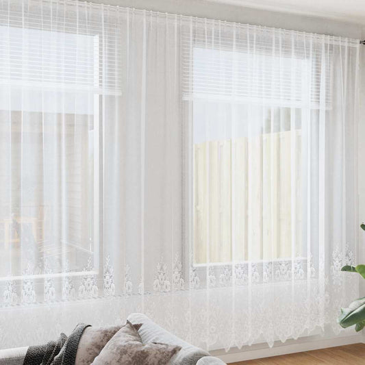 Curtains with Curtains White 900x300cm Polyester