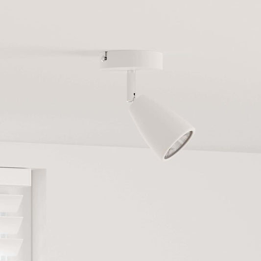 Ceiling Spotlight 1 Way Adjustable White GU10